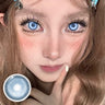 MYEYEBB Cyber Blue Prescription Cosplay Colored Contact Lenses | 6 Months | 1 Day