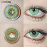 MYEYEBB Rebirth Cosmic Green Prescription Colored Contact Lenses