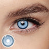 MYEYEBB Cyber Blue Prescription Cosplay Colored Contact Lenses | 6 Months | 1 Day