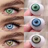 MYEYEBB Cyber Blue Prescription Cosplay Colored Contact Lenses | 6 Months | 1 Day