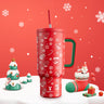 40oz Tumbler With Straw Christmas Limited Edition