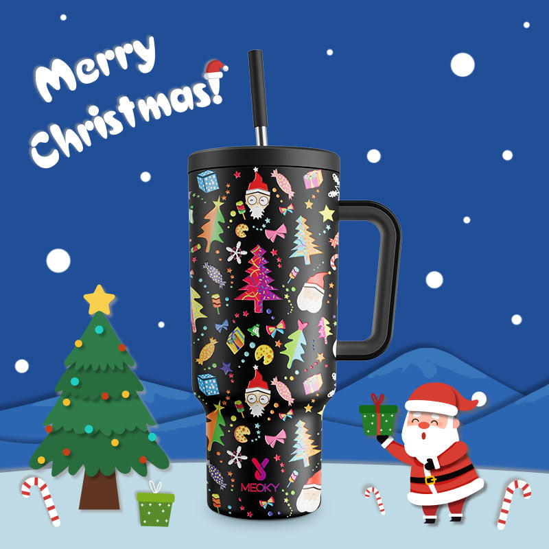 40oz Tumbler With Straw Christmas Limited Edition