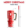 40oz Tumbler With Straw Christmas Limited Edition