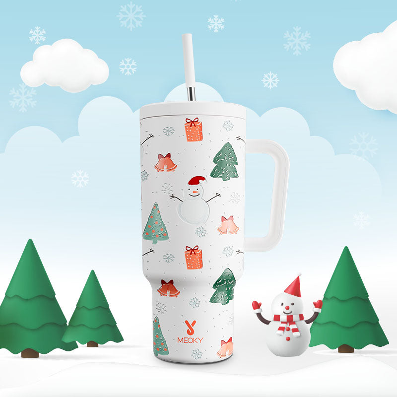 40oz Tumbler With Straw Christmas Limited Edition