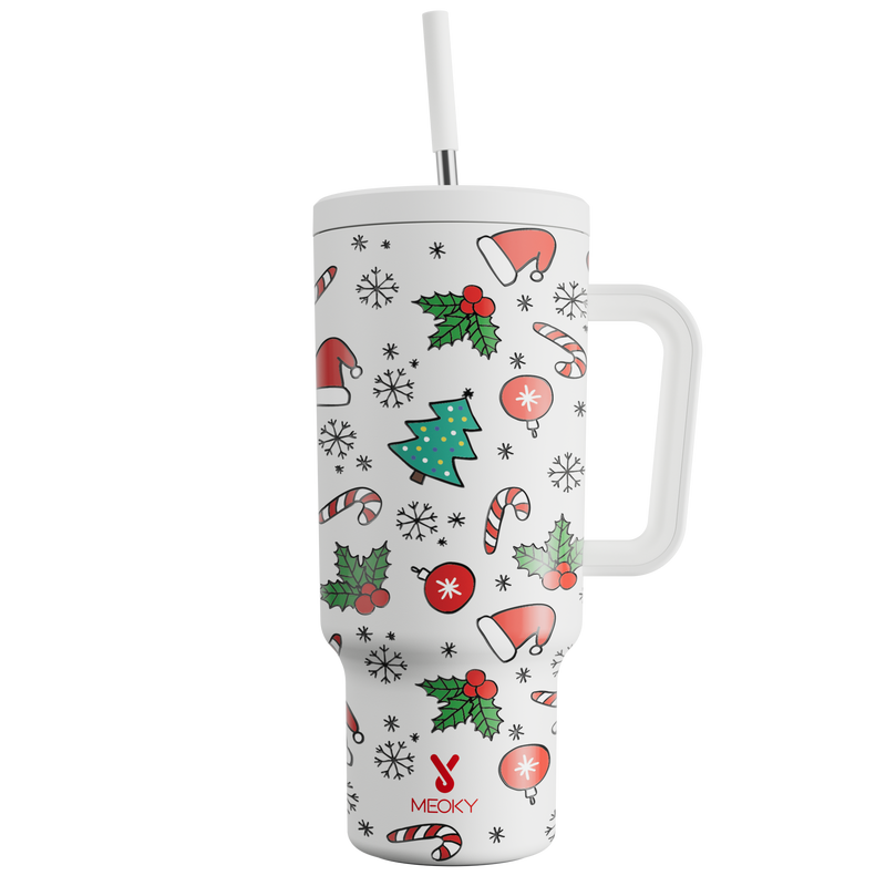 40oz Tumbler With Straw Christmas Limited Edition