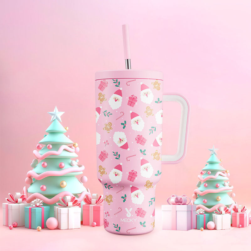 40oz Tumbler With Straw Christmas Limited Edition