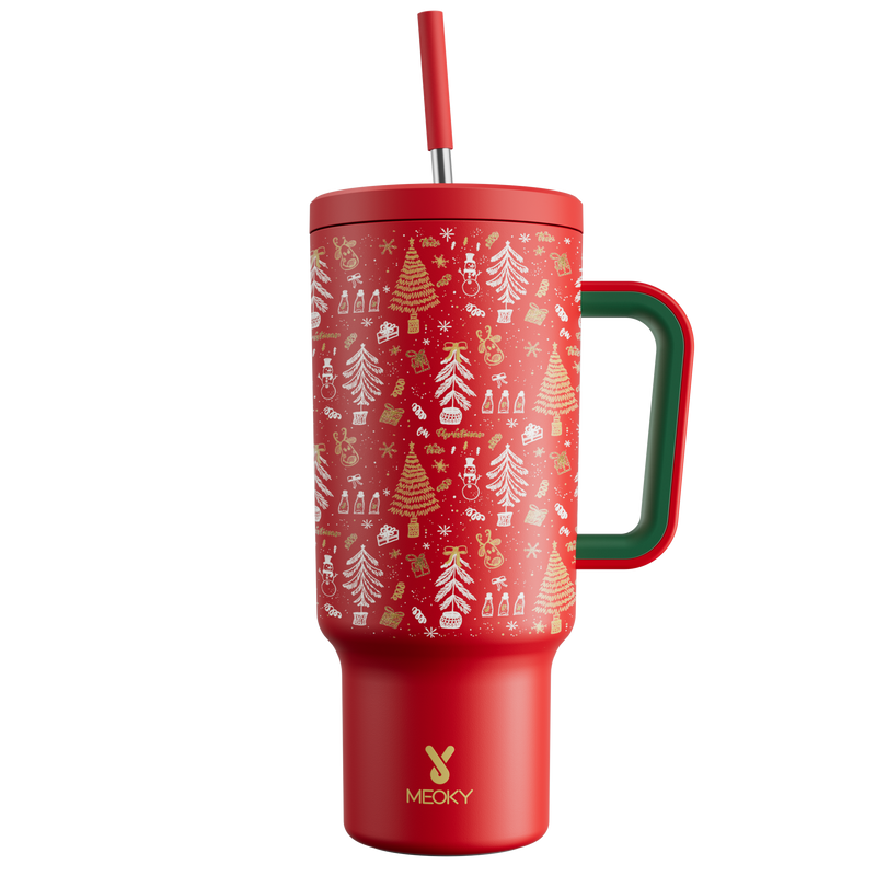 40oz Tumbler With Straw Christmas Limited Edition