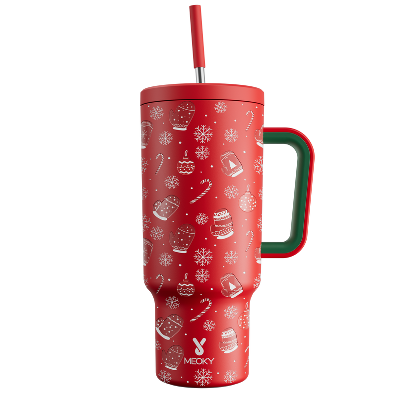 40oz Tumbler With Straw Christmas Limited Edition