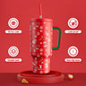 40oz Tumbler With Straw Christmas Limited Edition