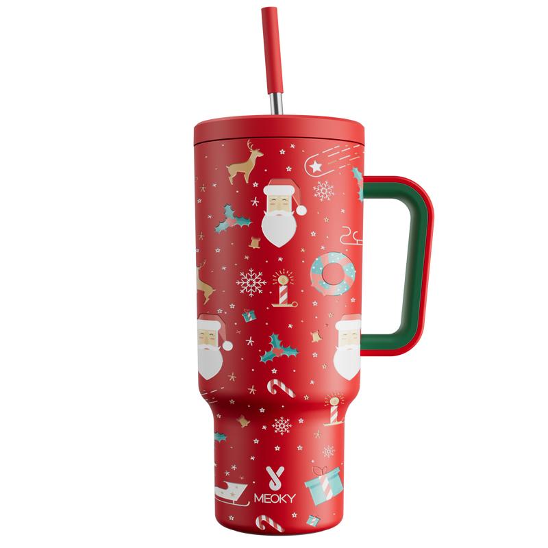 40oz Tumbler With Straw Christmas Limited Edition