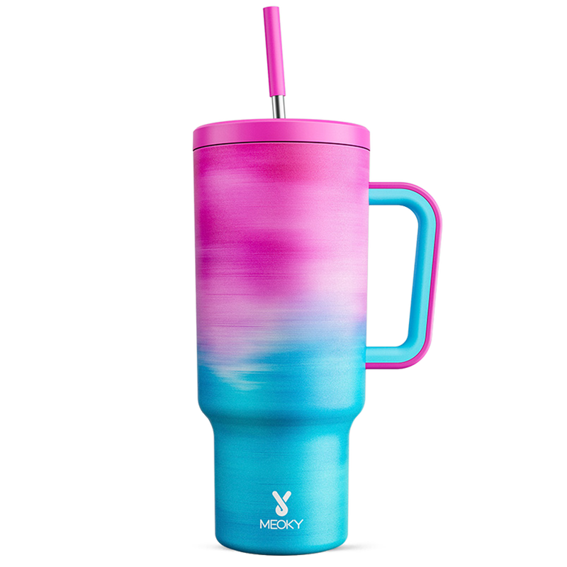 40oz Tumbler With Straw Gradient Collection