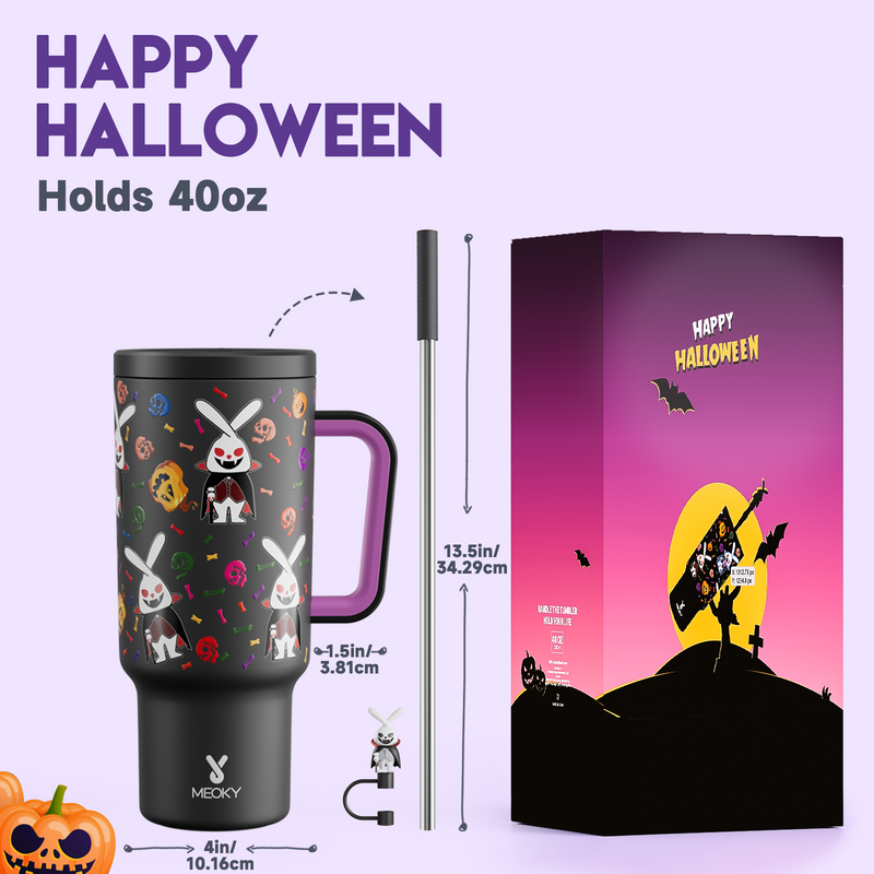 40oz Tumbler With Straw Halloween Special Edition