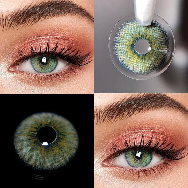 MYEYEBB Rebirth Cosmic Green Prescription Colored Contact Lenses