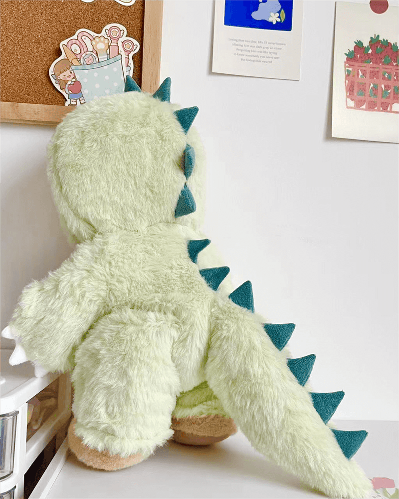 Furry Dino Bear | Handmade Jointed Teddy Bear Gift-Getahug