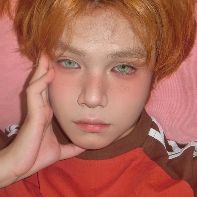 MYEYEBB Rebirth Cosmic Green Prescription Colored Contact Lenses